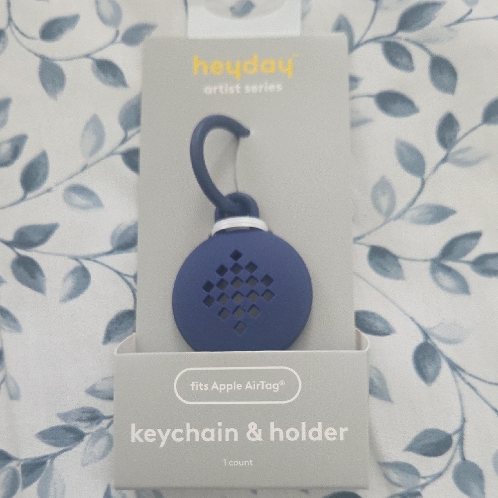 heyday Blue Keychain & Holder for AirTag